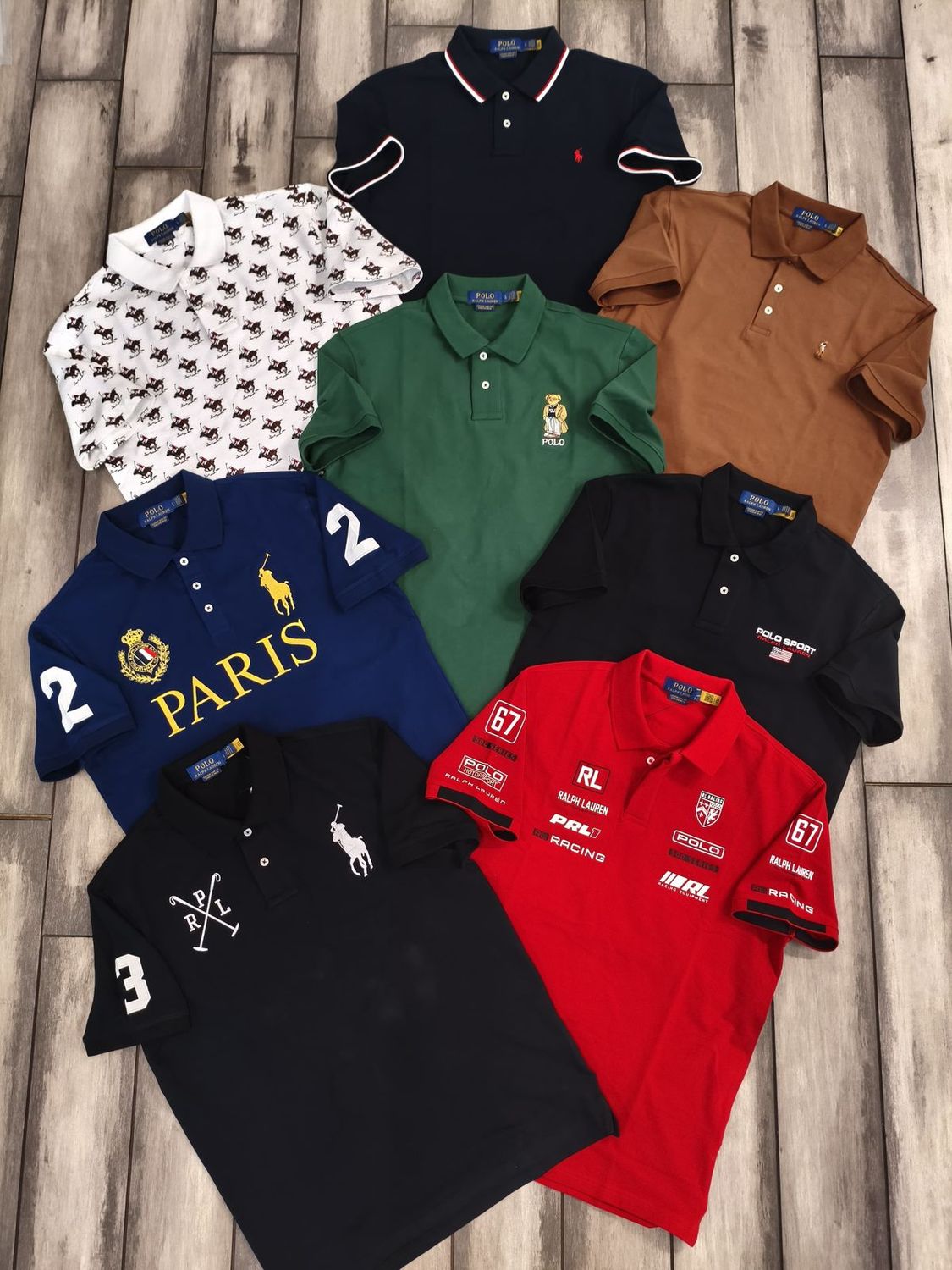 Ralph Lauren Premium Quality Collar Neck Half Sleeve Men&#39;s T-shirt - 60 Pc