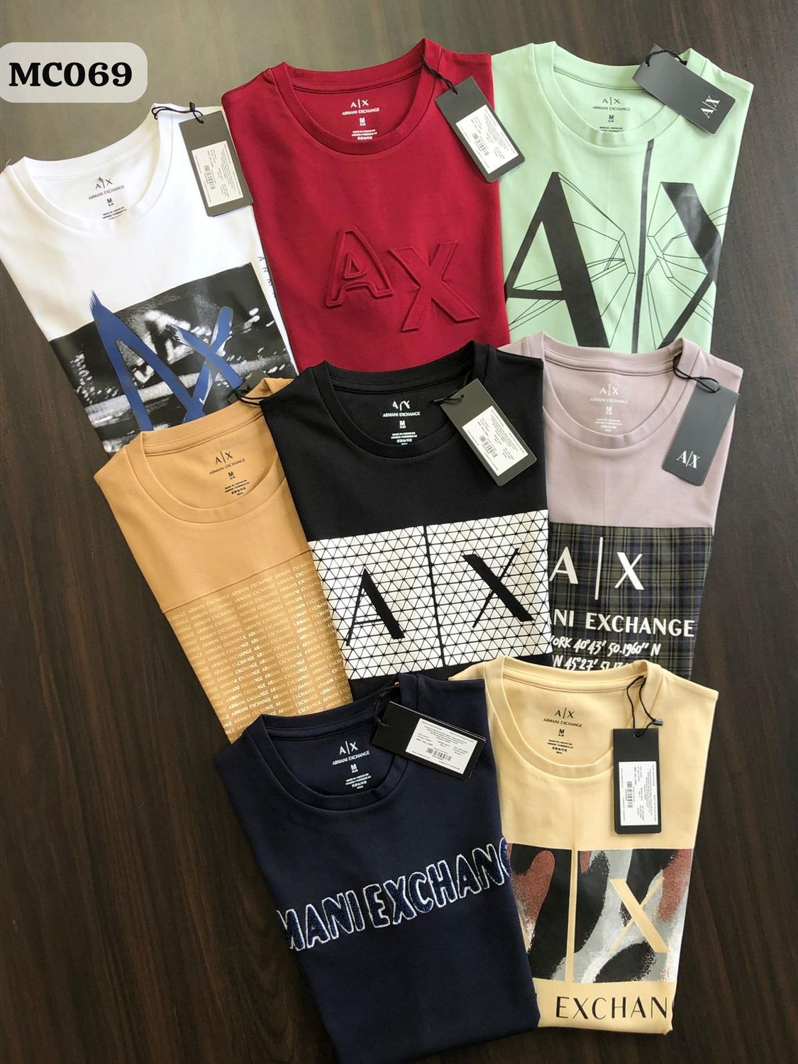 Armani Exchange Premium Quality Cotton Crew Neck Half Sleeve Men&#39;s T-shirt - 52 Pc