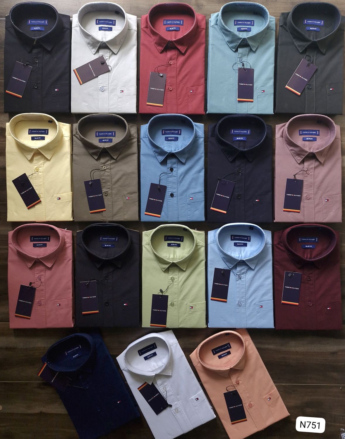 TOMMY HILFIGER Premium Quality Cotton Full Sleeve Men&#39;s Shirt - 73 Pc