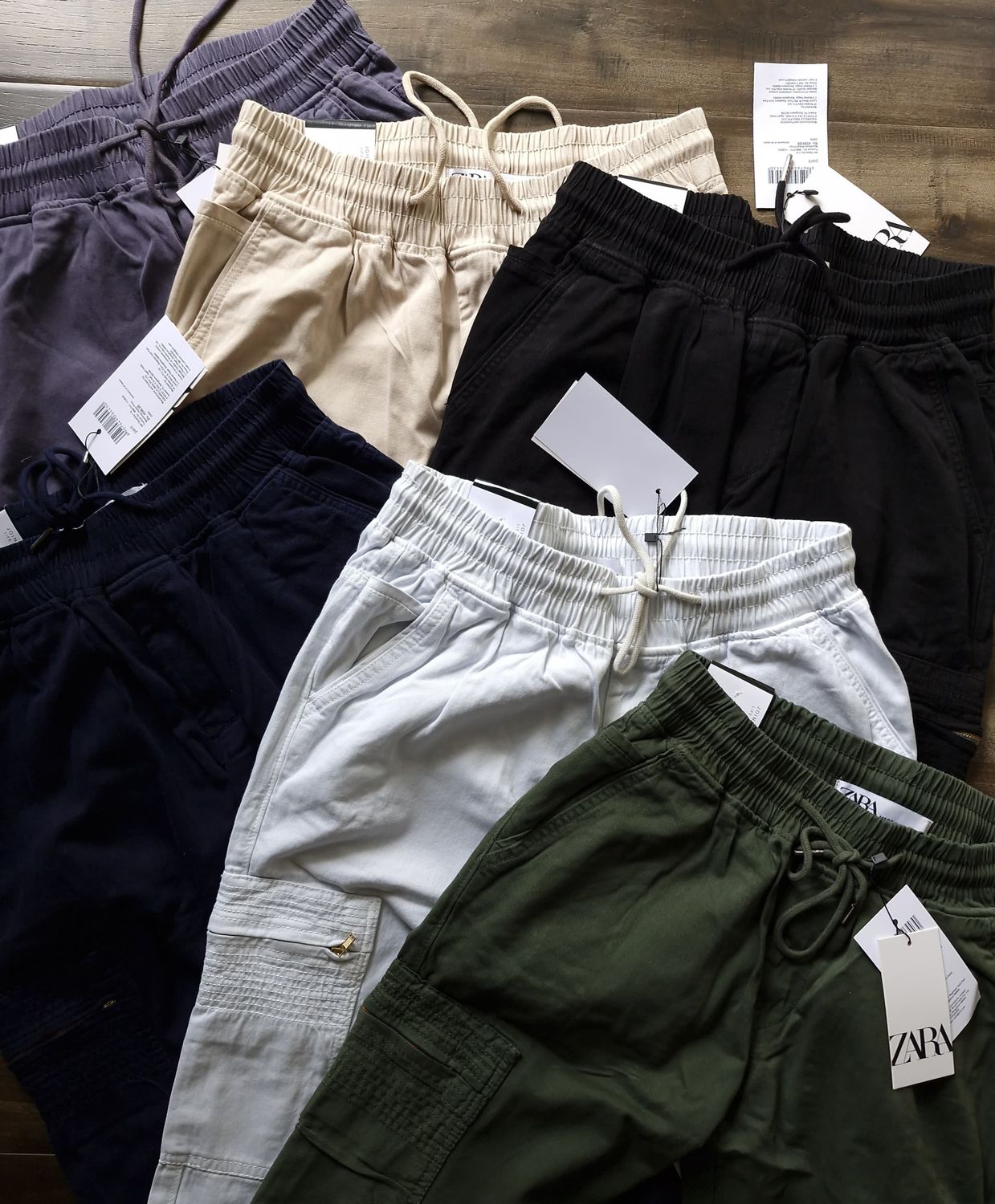 ZARAMAN Premium Quality Cotton Men&#39;s Cargo Joggers - 38 Pc