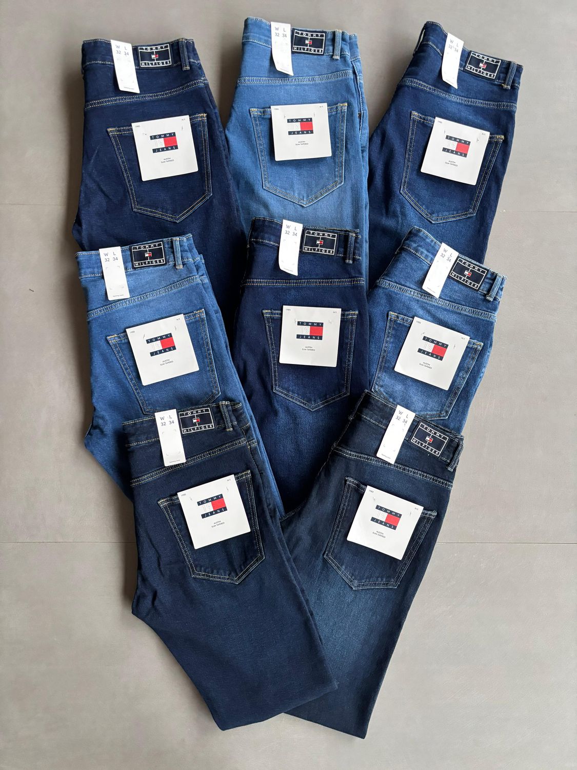 ​TOMMY HILFIGER Premium Quality Straight Fit Men&#39;s Denim Jeans - 67 Pc
