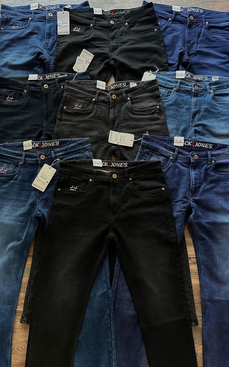 ​JACK &amp; JONES Premium Quality Slim Fit Full Length Stretchable Men&#39;s Denim Jeans - 72 Pc