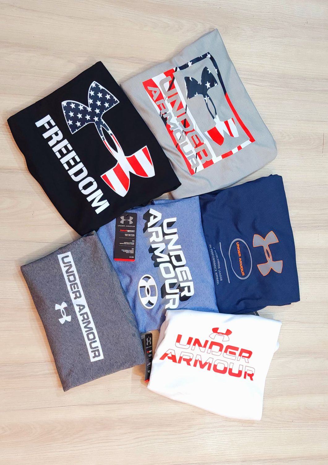 UNDERARMOUR Premium Quality Round Neck Half Sleeve Men&#39;s T-shirt - 40 Pc