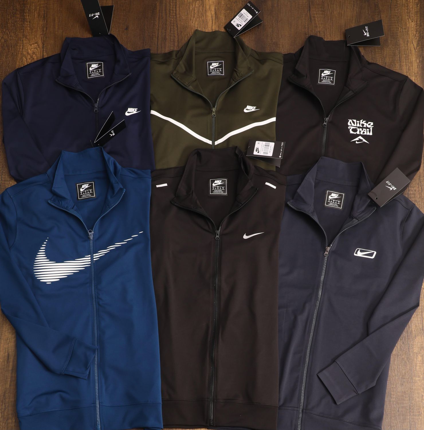 NIKE Premium Quality 4Way Lycra Ultra Soft Full Sleeve Open Hi Neck Men&#39;s Upper - 25 Pc