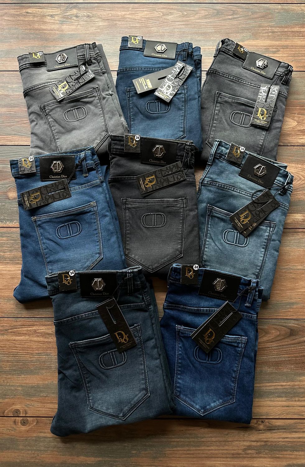​DIOR Premium Quality Ankle Fit Cotton Stretchable Men&#39;s Denim Jeans - 65 Pc
