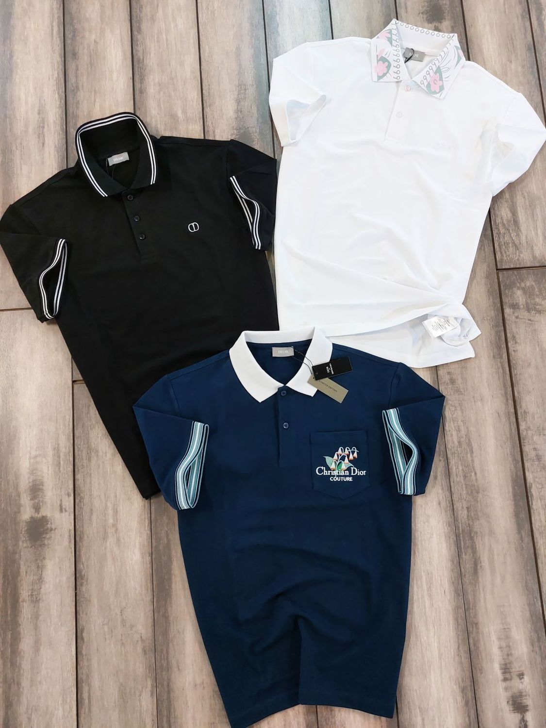 Dior Premium Quality Collar Neck Half Sleeve Men&#39;s Polo T-shirt - 46 Pc