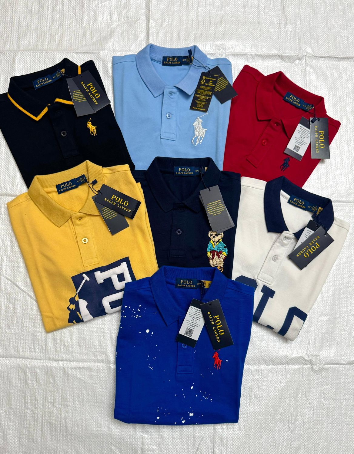 RALPH LAUREN Premium Quality Kids Collar Neck Half Sleeve Kids Polo T-shirt  -55 pc