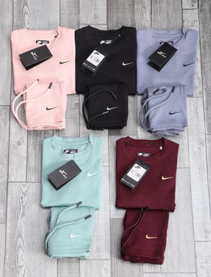 Nike Premium Quality Round Neck Half Sleeve T-shirt &amp; Shorts Kids Co-ord Set- 34 Pc