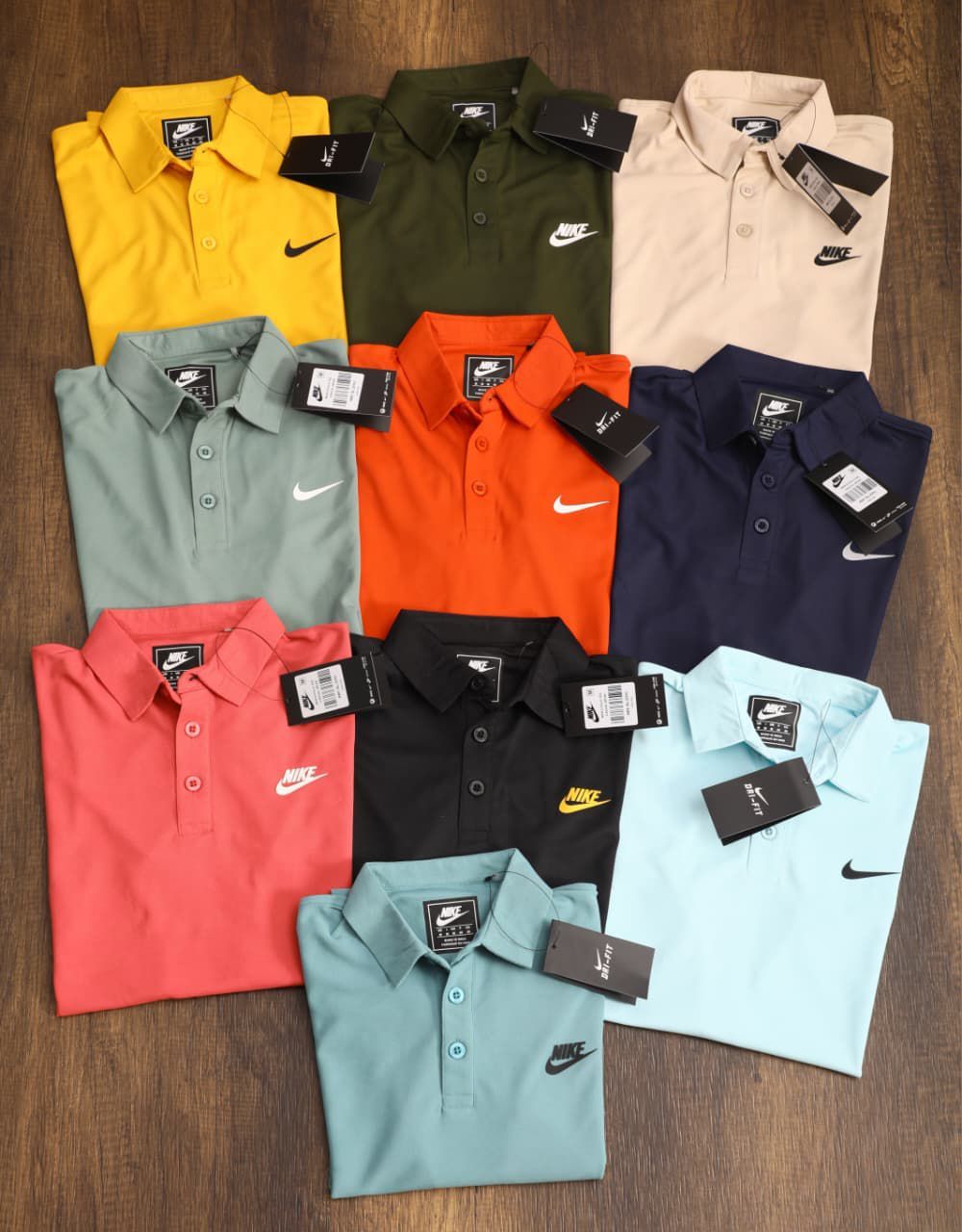 NIKE Premium Quality Collar Neck Half Sleeve Men&#39;s T-shirt - 43 Pc