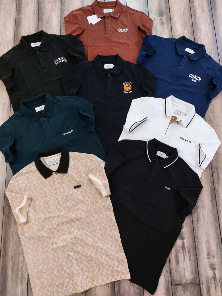 Coach Premium Quality Collar Neck Half Sleeve Men&#39;s T-shirt - 60 Pc