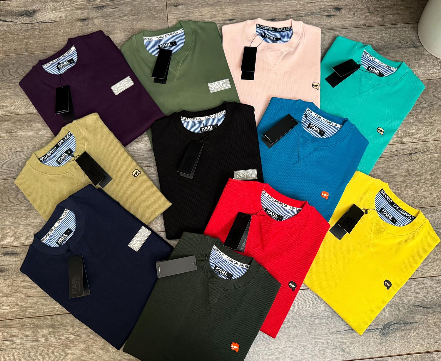 ​KARL LAGERFELD Premium Quality Crew Neck Half Sleeve Men&#39;s T-shirt - 40 Pc