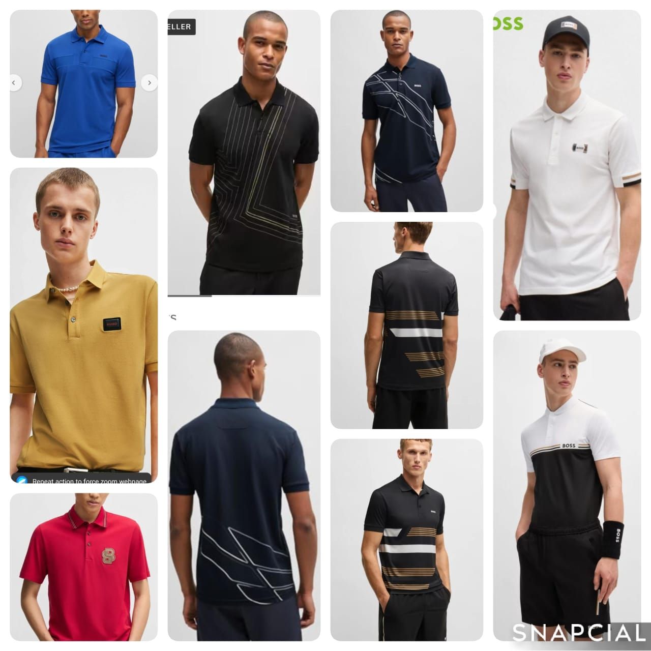 ​HUGO BOSS Premium Quality Collar Neck Half Sleeve Mens&#39;s T-shirt - 70 Pc