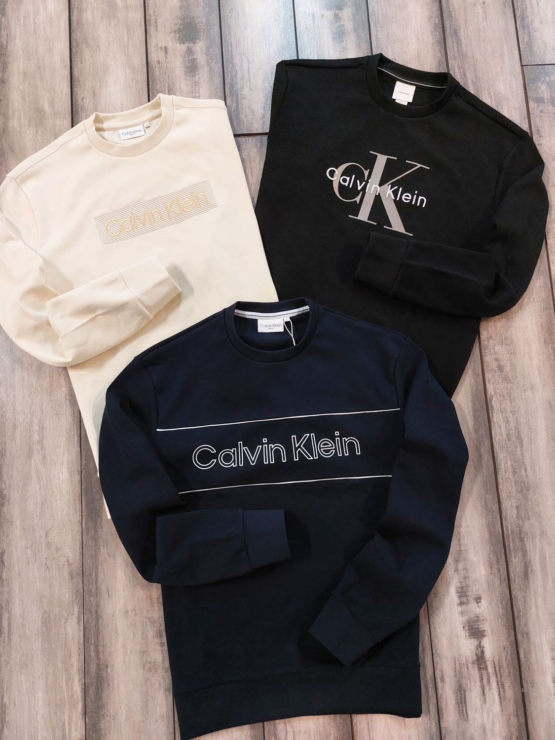 Calvin Klein Premium Quality Crew Neck Full Sleeve Men&#39;s Sweatshirt - 40 Pc