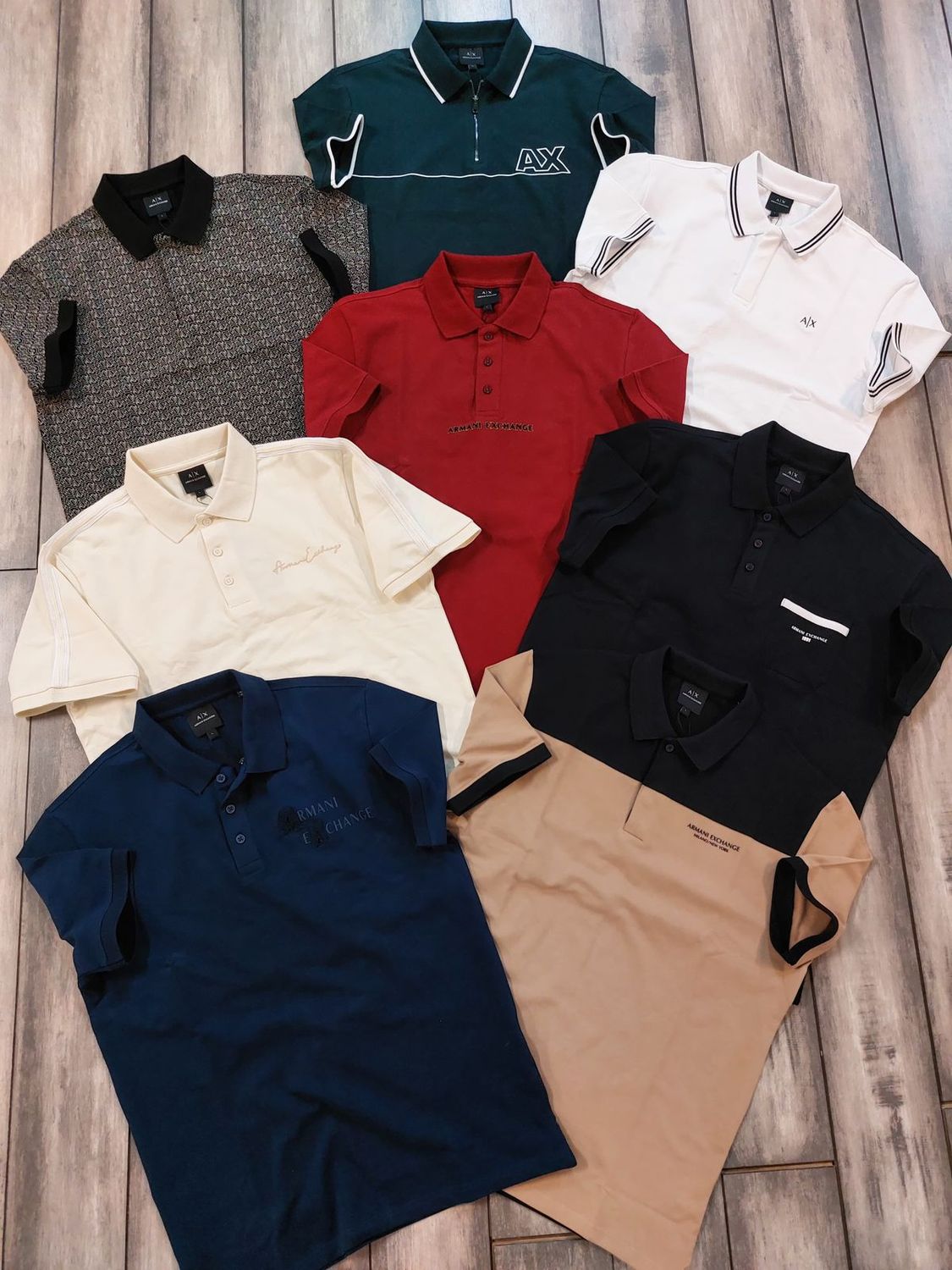 Armani Exchange Premium Quality Collar Neck Half Sleeve Men’s Polo T-Shirts - 60 Pc