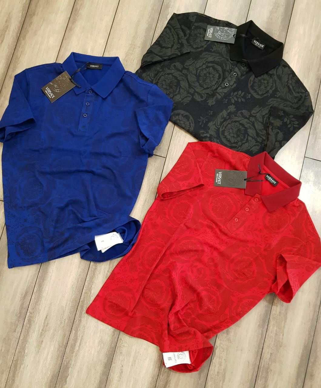 Versace Premium Quality Collar Neck Half Sleeve Men’s Polo T-Shirts - 46 Pc