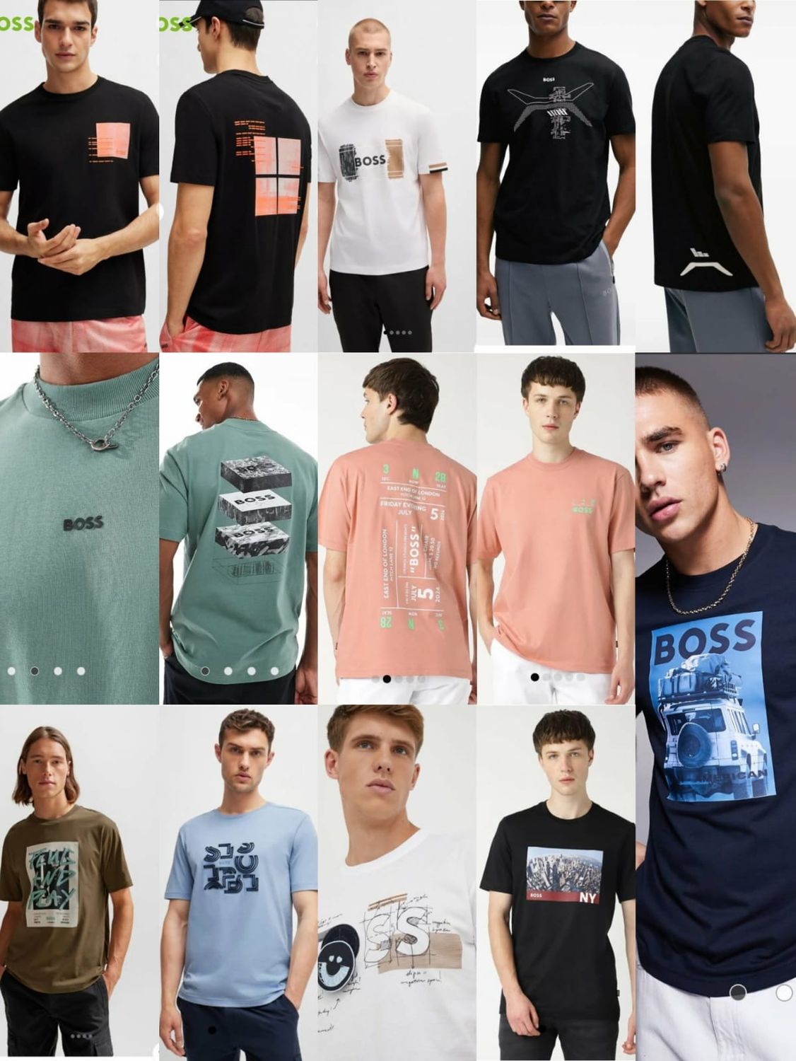 ​BOSS Premium Quality Round Neck Half Sleeve Men&#39;s T-shirt - 84 Pc