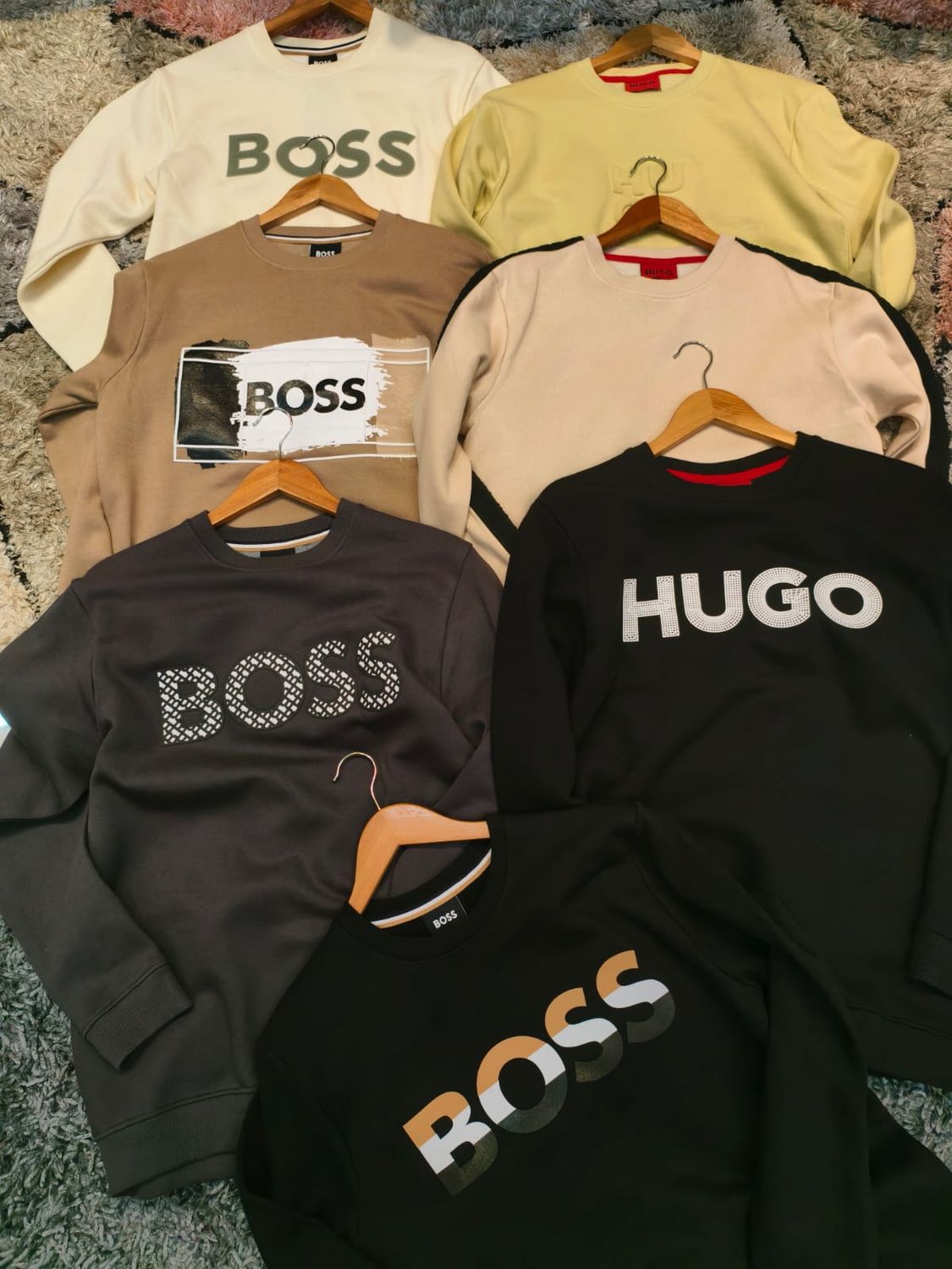 HUGO BOSS Premium Quality Round Neck Full Sleeve Men&#39;s Sweatshirt - 60 Pc