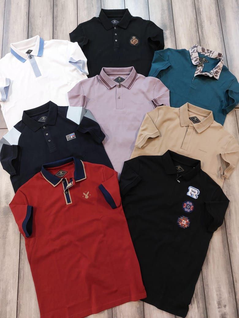 ​Rare Rabbit Premium Quality Collar Neck Half Sleeve Men&#39;s Polo T-shirt - 68 Pc