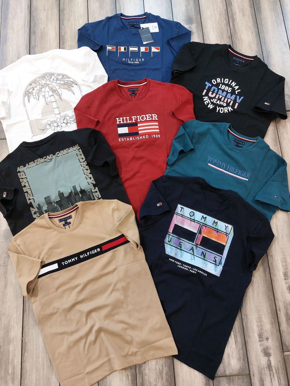 Tommy Premium Quality Round Neck Half Sleeve Men&#39;s T-shirt - 68 Pc