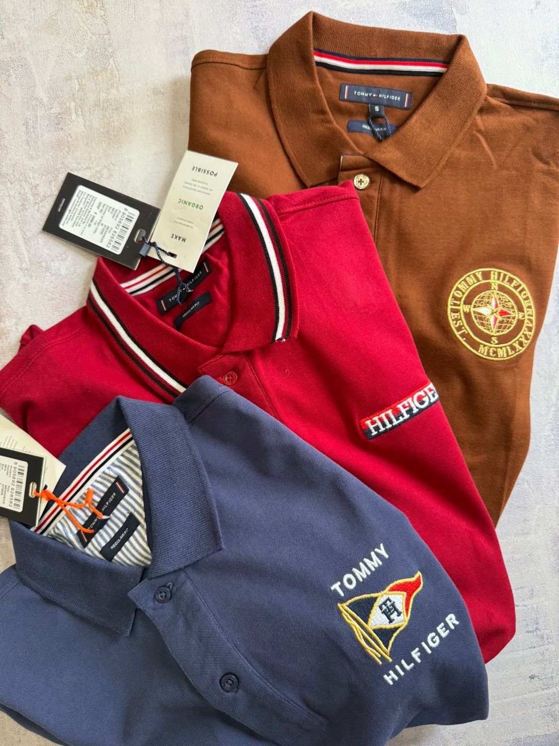 ​Tommy hilfiger Premium Quality Collar Neck Half Sleeve Men&#39;s T-shirt - 75 Pc