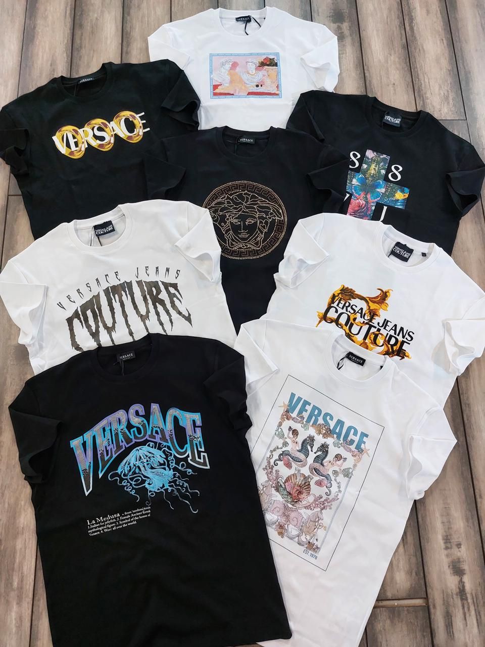 Versace Premium Quality Round Neck Half Sleeve Men&#39;s T-Shirts - 68 Pc