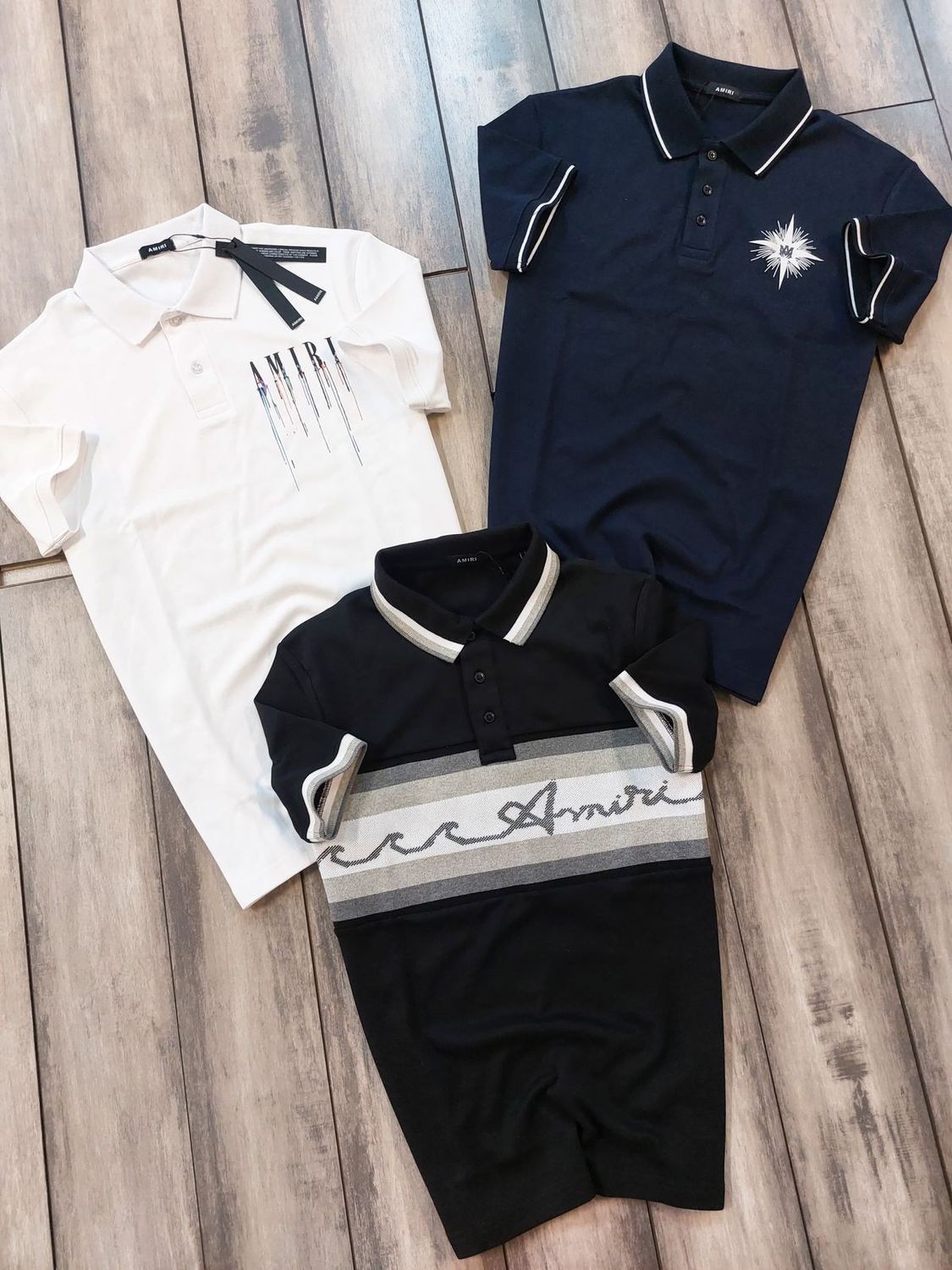 AMIRI Premium Quality Collar Neck Half Sleeve Men’s Polo T-Shirts - 46 Pc