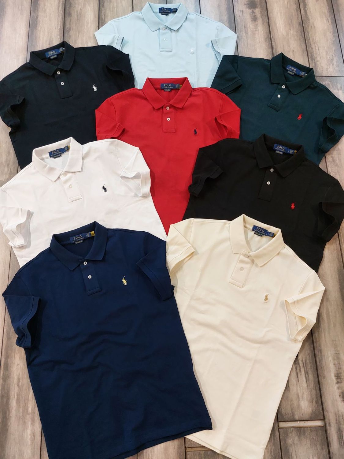Ralph Lauren Premium Quality Collar Neck Half Sleeve Men’s Polo T-Shirts - 60 Pc