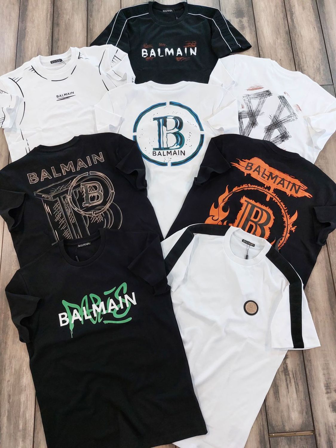 Balmain Premium Quality Round Neck Half Sleeve Men&#39;s T-Shirts - 68 Pc