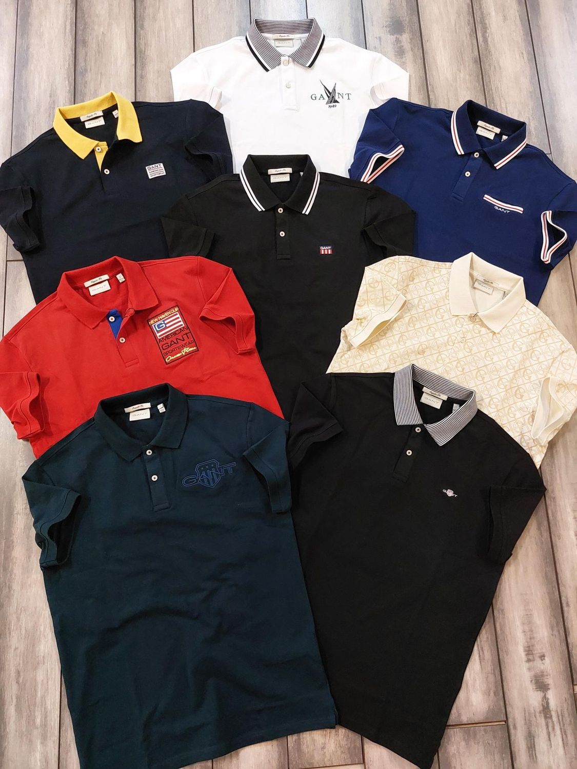 Gant Premium Quality Collar Neck Half Sleeve Men’s Polo T-Shirts - 60 Pc
