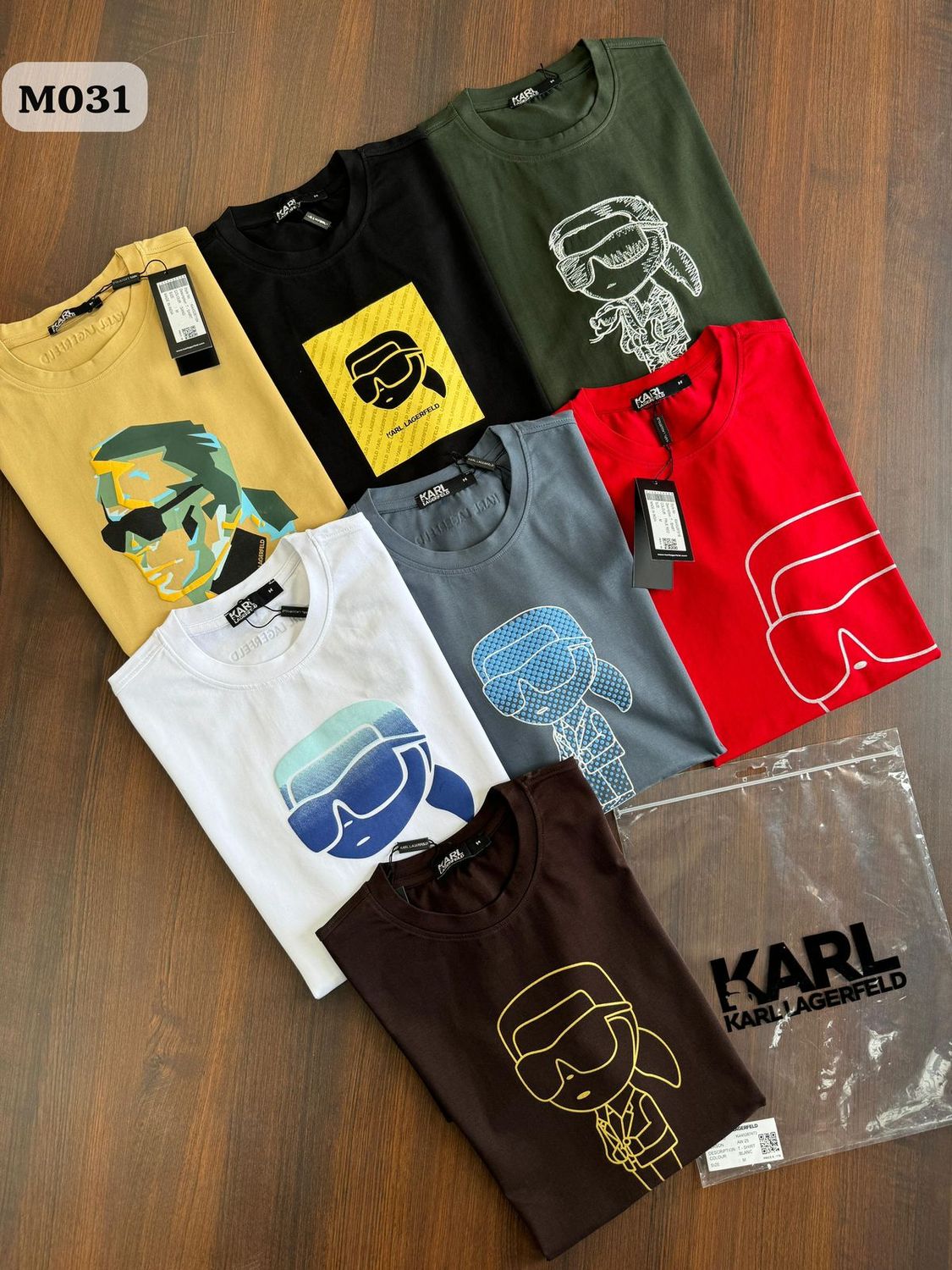 Karl Lagerfled Premium Quality Cotton Crew Neck Half Sleeve Men&#39;s T-shirt - 74 Pc