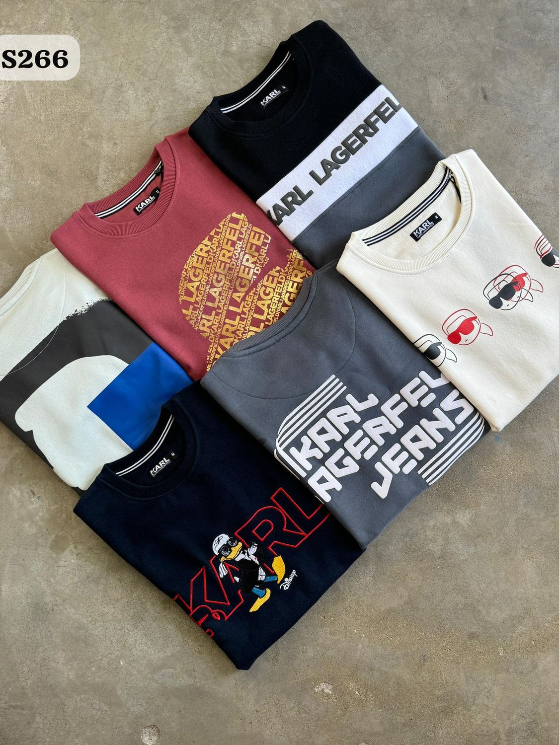 Karl Lagerfeld Premium Quality pure cotton Men&#39;s sweatshirts - 56 Pc