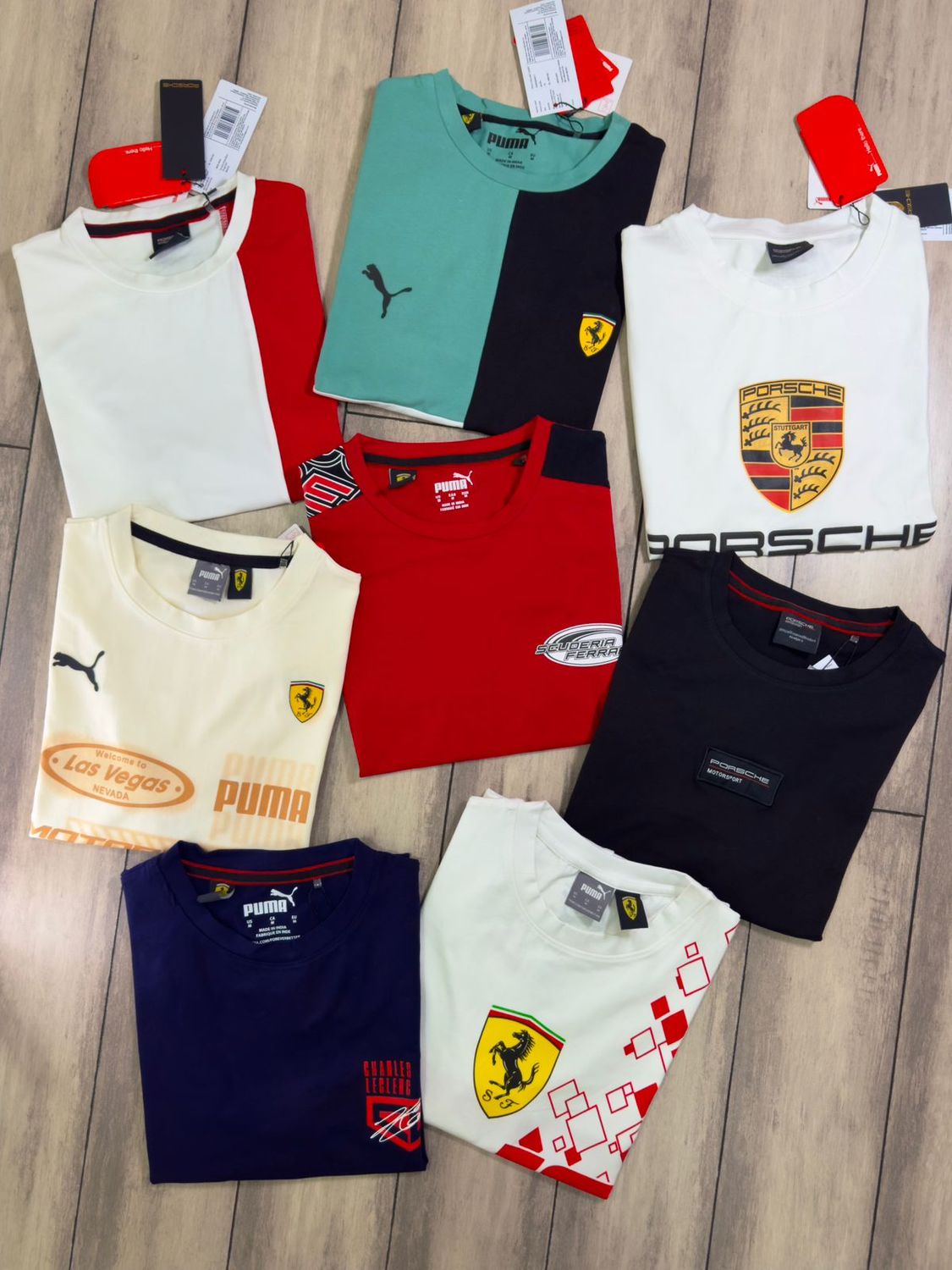 Mix Branded Premium Quality Cotton Lycra Round Neck Half Sleeve Men&#39;s T-shirt - 65 Pc