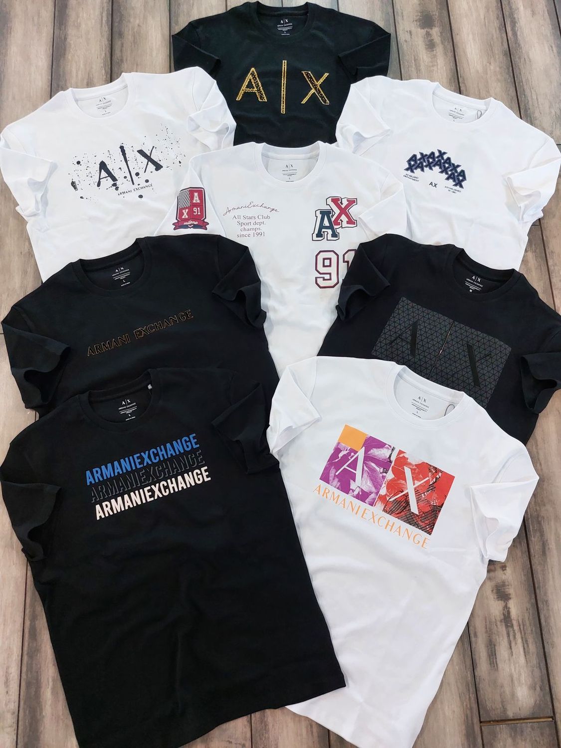 Armani Exchange Premium Quality Round Neck Half Sleeve Men&#39;s T-Shirts - 68 Pc