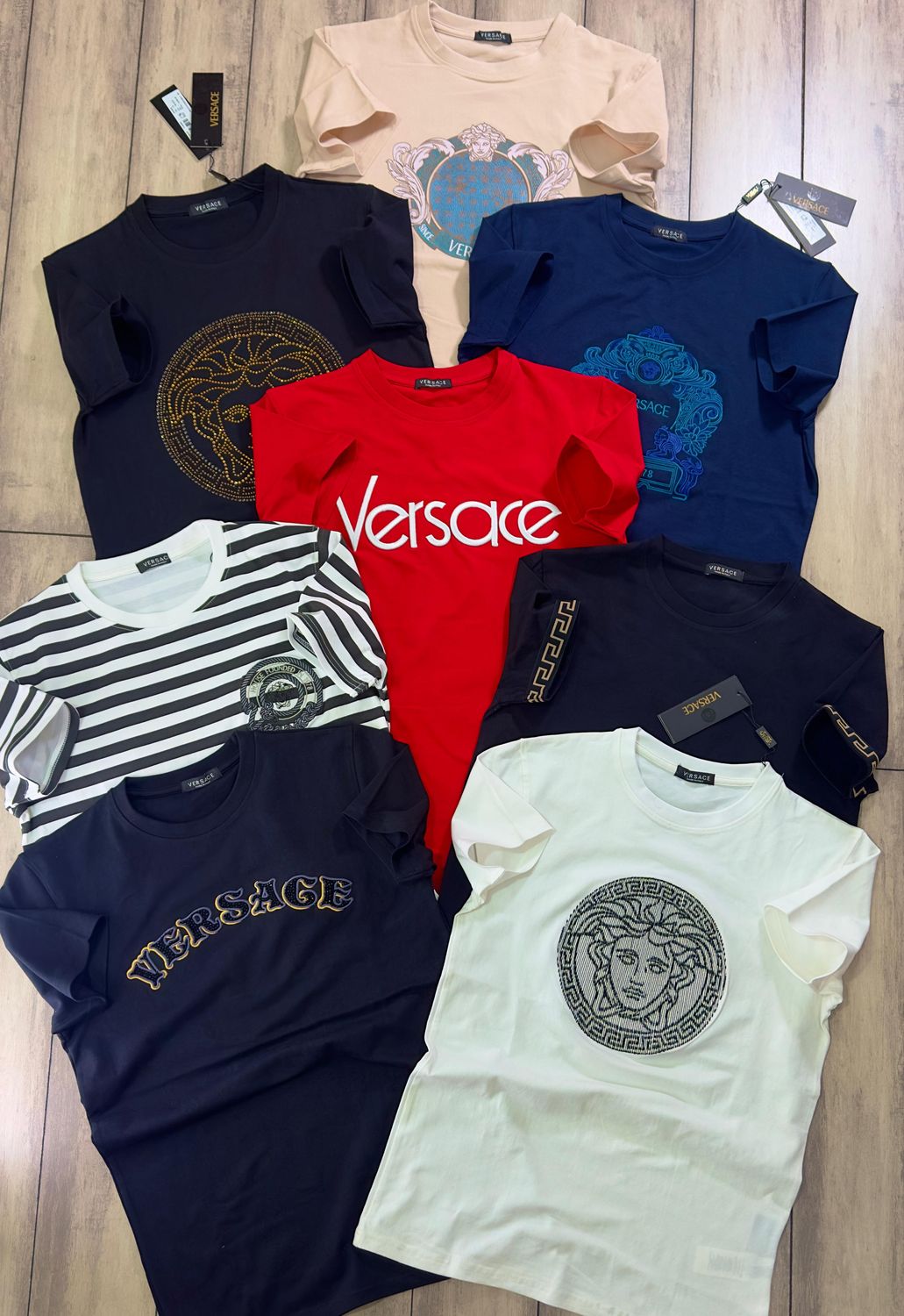 ​VERSACE Premium Quality Cotton Round Neck Half Sleeve Men&#39;s T-shirt - 66 Pc