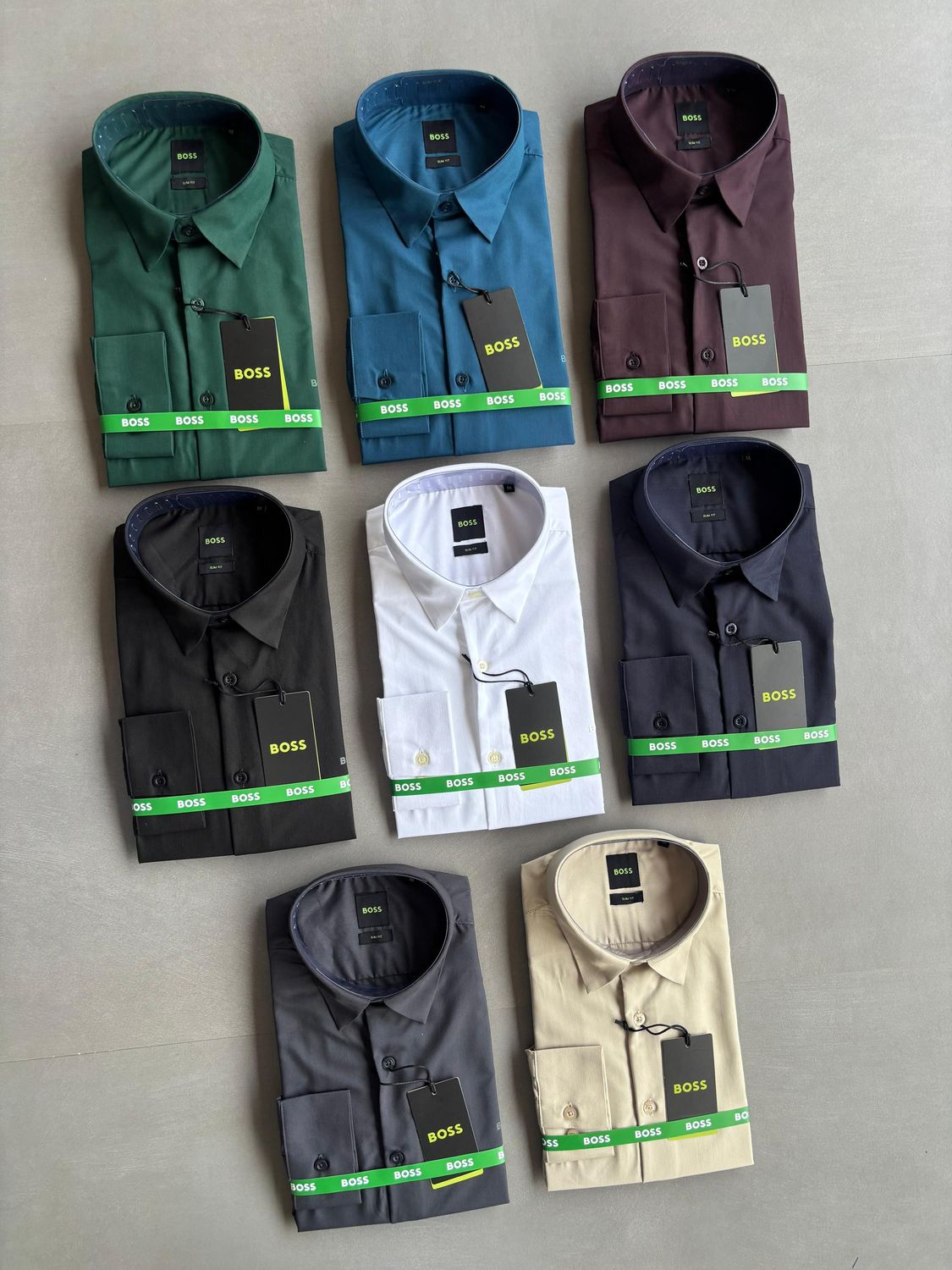 ​BOSS Premium Quality Cotton Collar Neck Full Sleeve Men&#39;s Shirt - 70 Pc