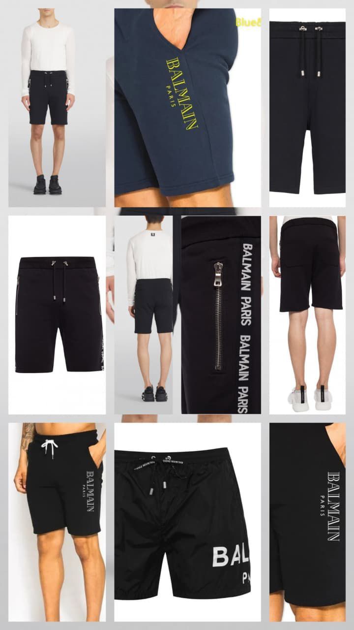 ​BALMAIN Premium Quality Cotton Men&#39;s Shorts - 58 Pc