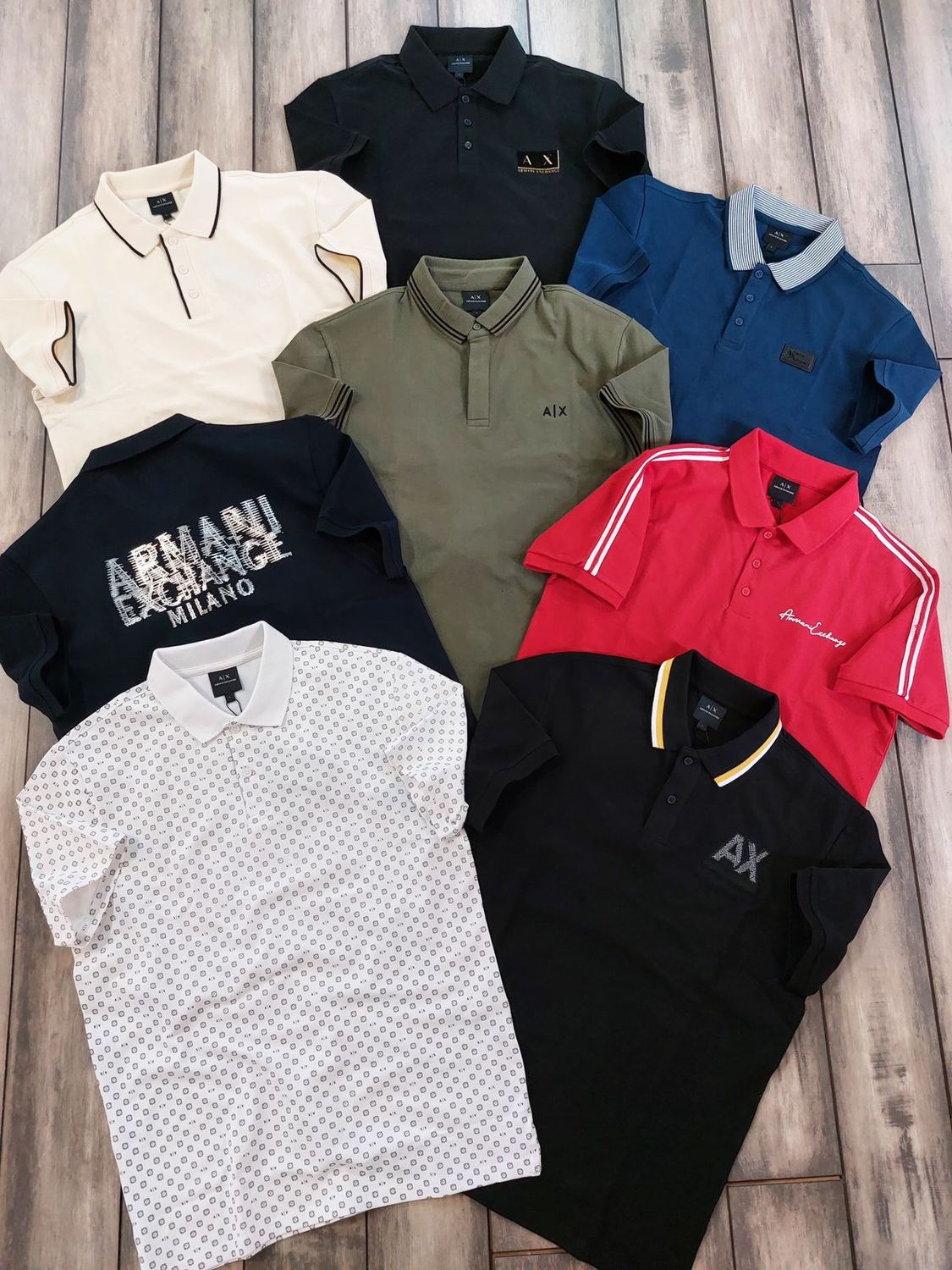 Armani Exchange Premium Quality Collar Neck Half Sleeve Men’s Polo T-Shirts - 60 Pc