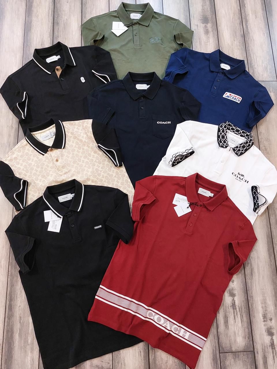 Coach Premium Quality Collar Neck Half Sleeve Men&#39;s Polo T-shirt - 60 Pc
