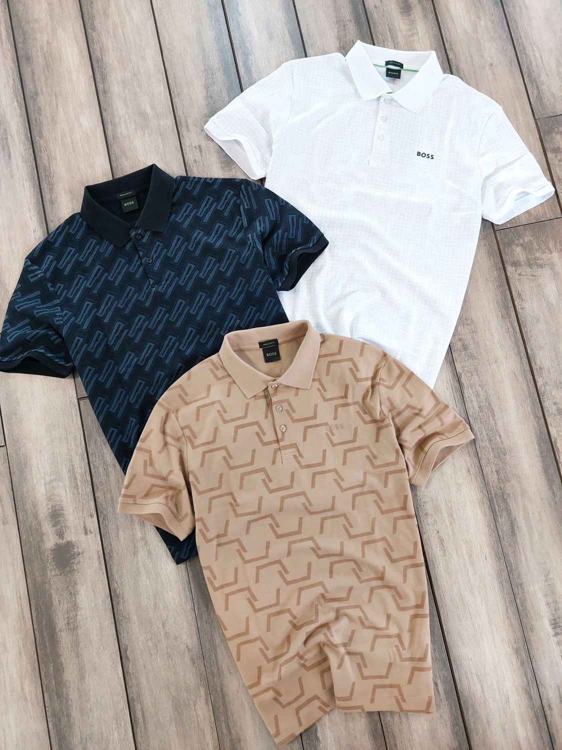 ​BOSS Premium Quality Collar Neck Half Sleeve Men&#39;s T-shirt - 52 Pc