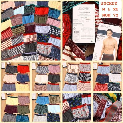 ​Jockey Premium Quality Stretchable Lycra Cotton Men&#39;s Trunks - 72 Pc