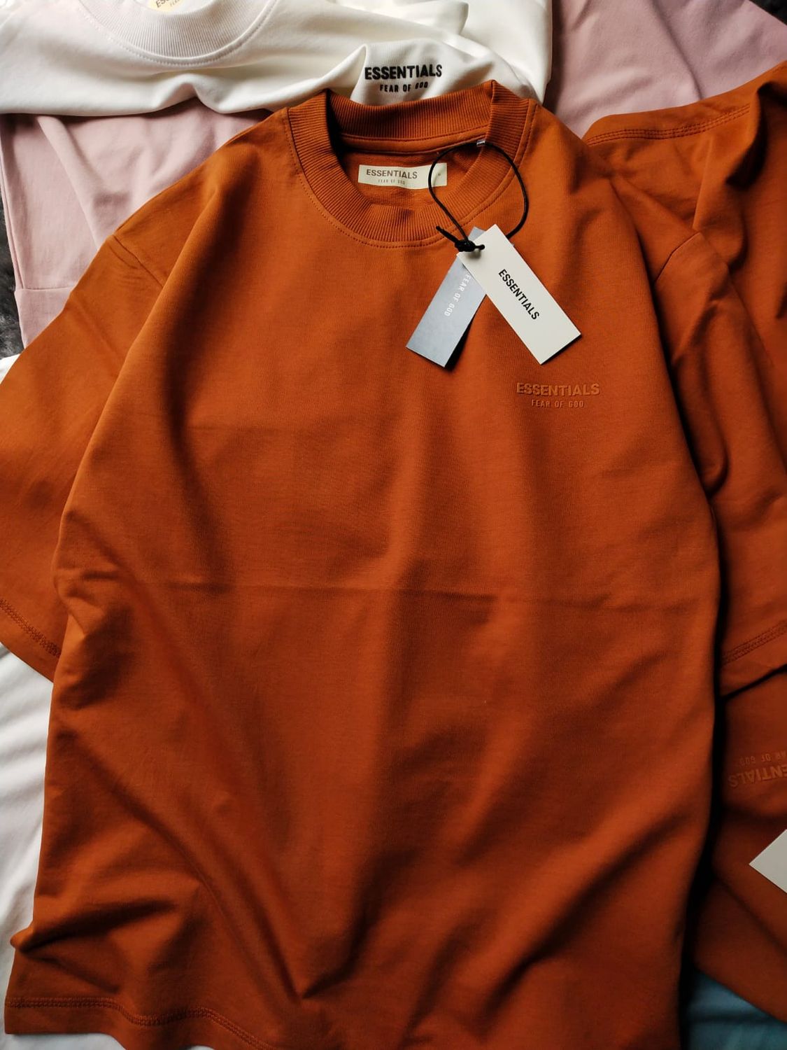 ​ESSENTIALS Premium Quality Cotton Oversized Dropshoulder Round Neck Men&#39;s T-shirt -  54 Pc