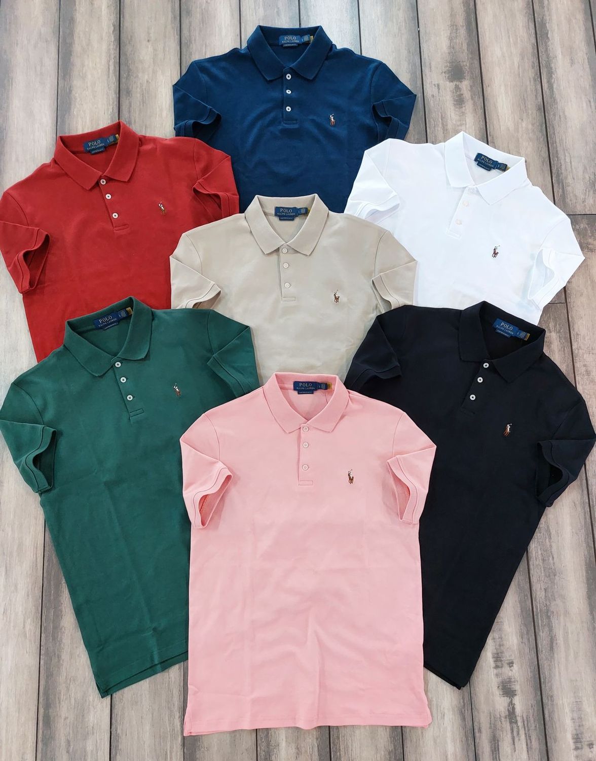 ​Ralph Lauren  Premium Quality Collar Neck Half Sleeve Men&#39;s T-shirt - 68 Pc