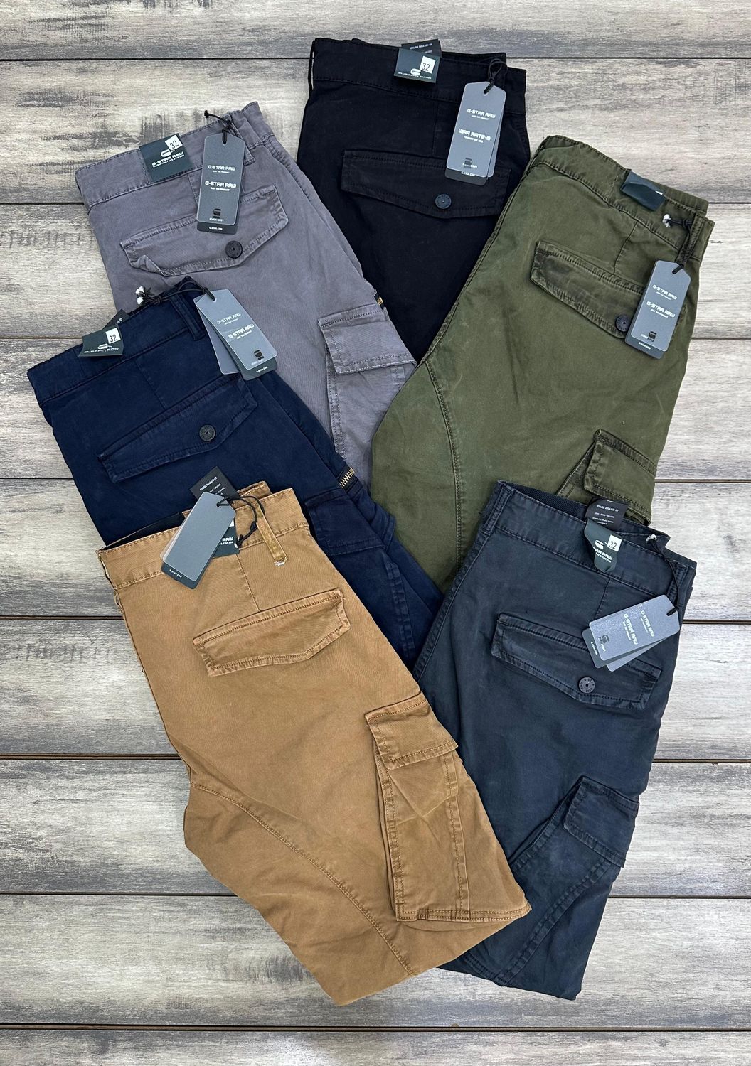 ​G STAR  Very Premium Quality RFD Men&#39;s Cargo Pants - 45 Pc