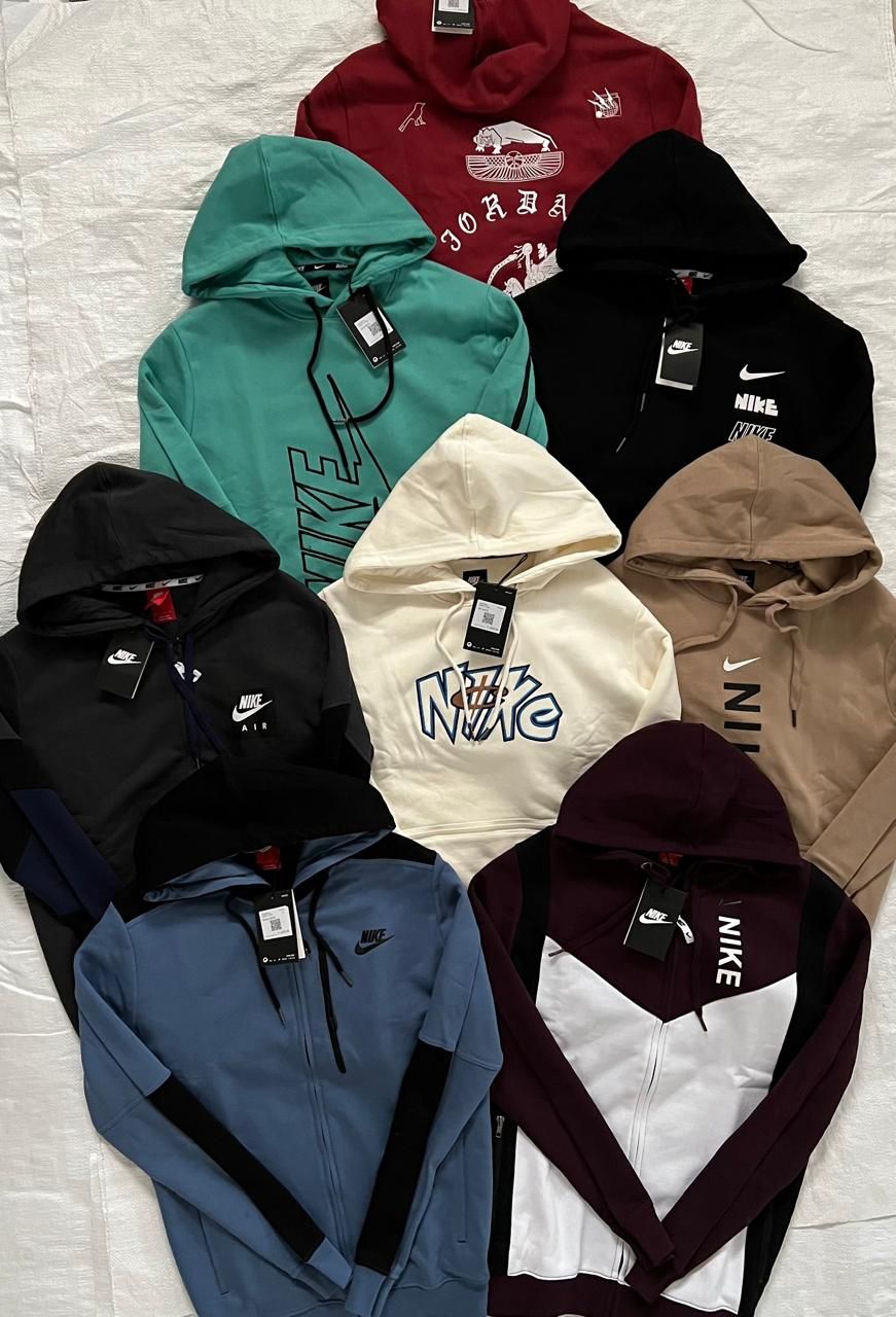 ​Nike Premium Quality Cotton Full Sleeve Men&#39;s Hoodies - 58 Pc