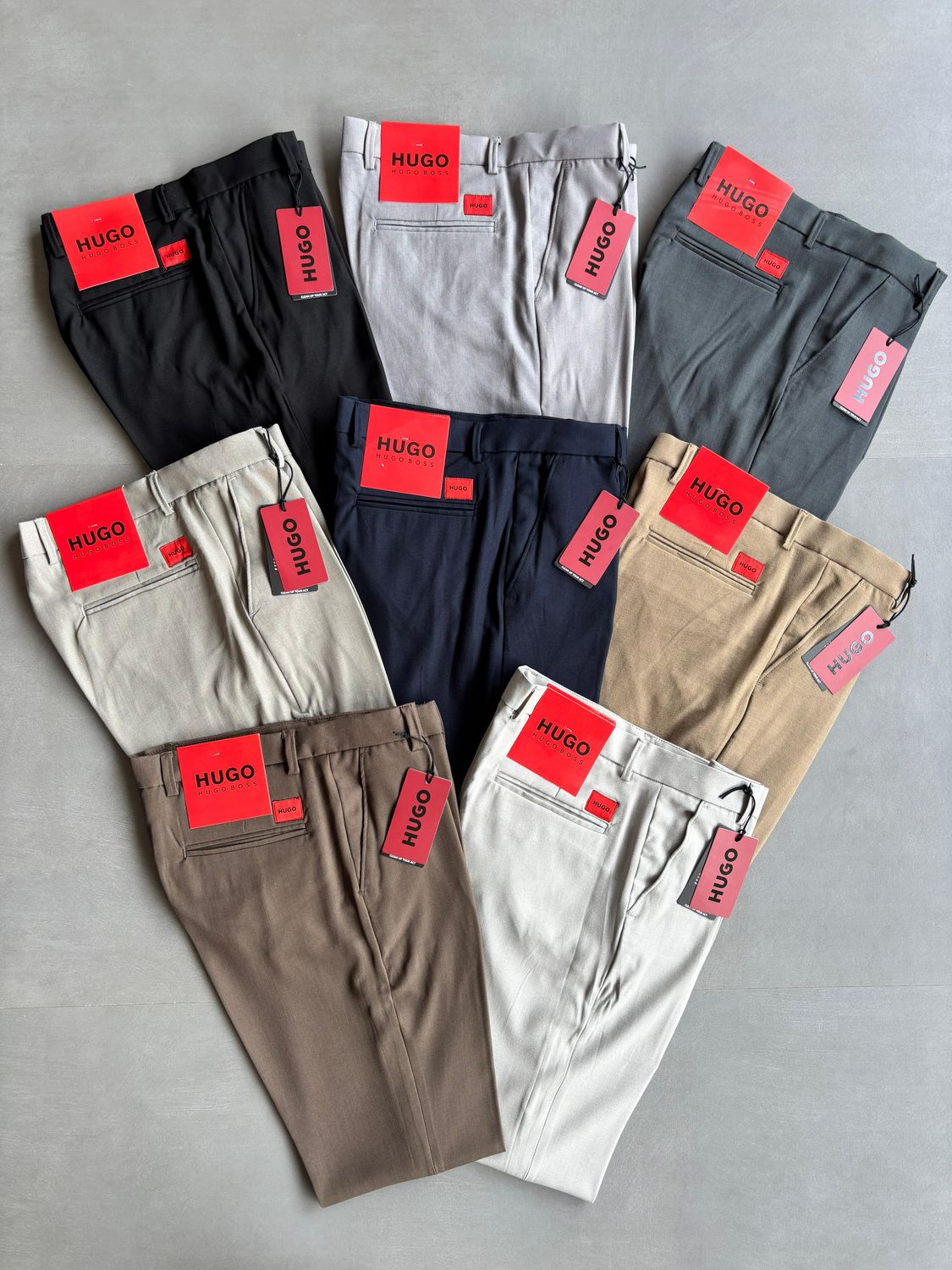 ​HUGO Premium Quality Ankle Fit Men&#39;s Formal pants - 62 Pc