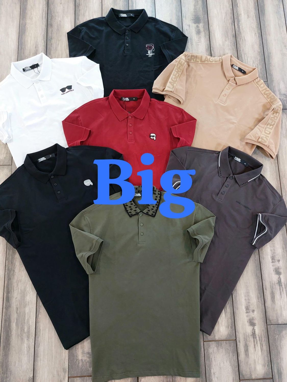 Karl Lagerfeld Premium Quality Collar Neck Half Sleeve Men’s Polo T-Shirts - 44 Pc
