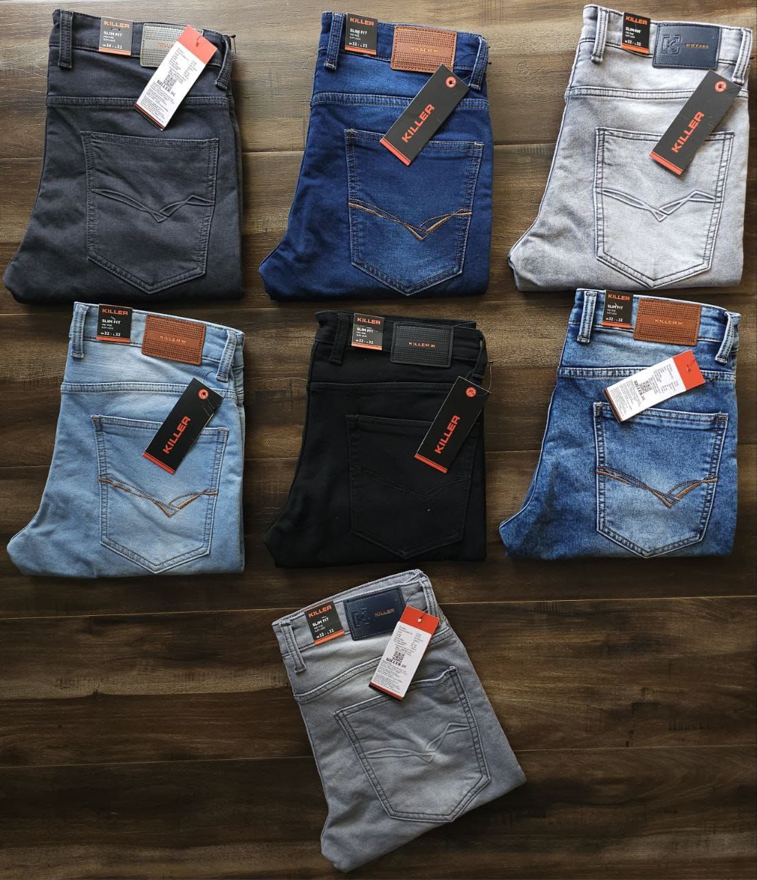 Killer Premium Quality Cotton Twill Lycra Men&#39;s Jeans - 53 Pc