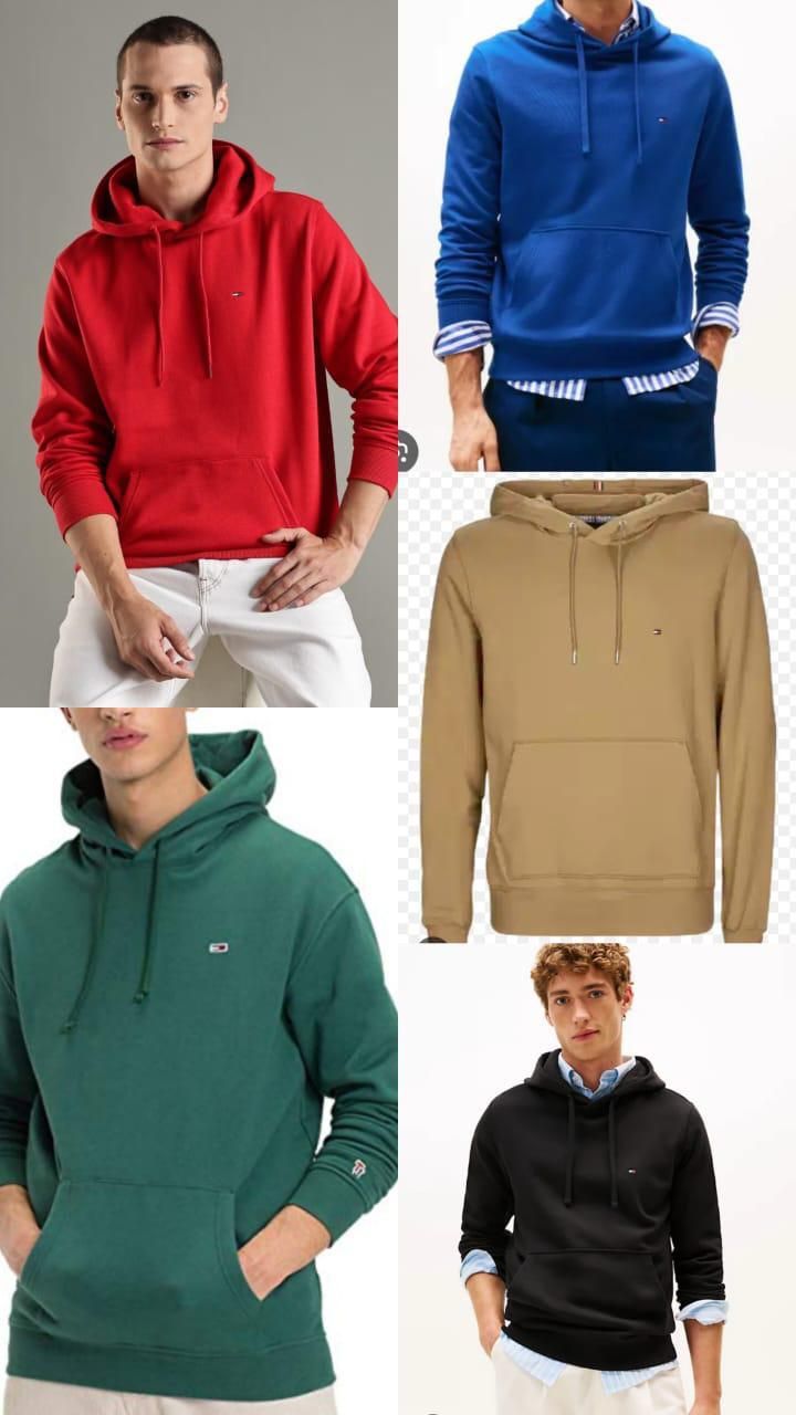 ​Tommy Hilfiger Premium Quality Cotton Full Sleeve Men&#39;s Hoodies - 28 Pc