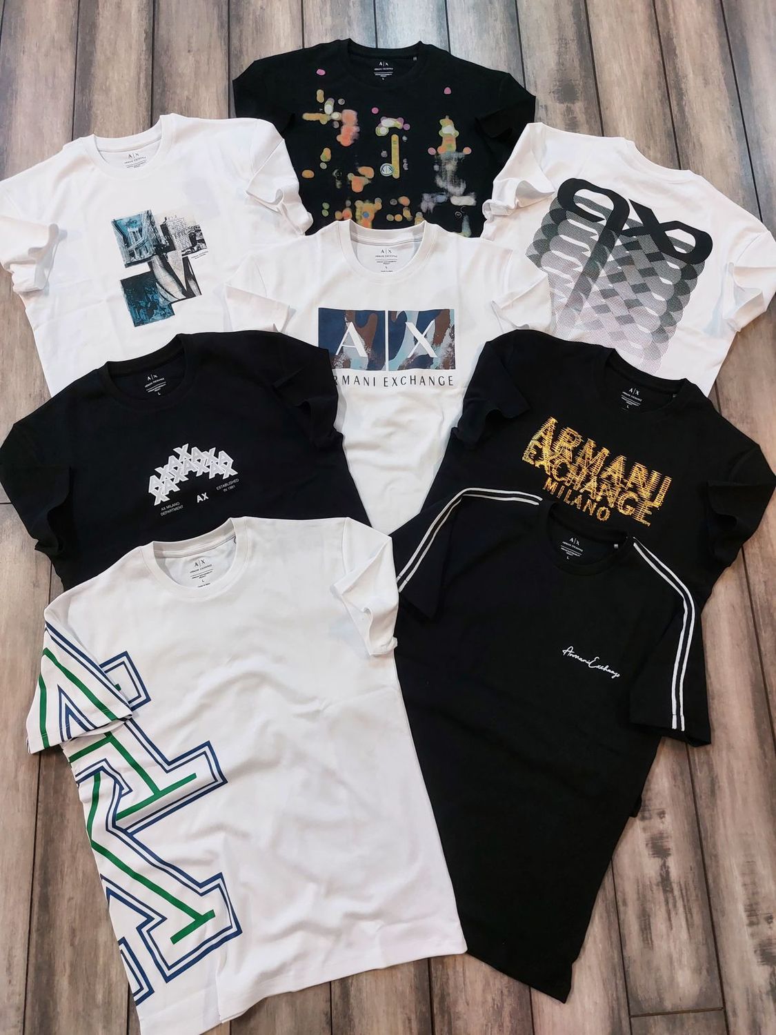 Armani Exchange Premium Quality Round Neck Half Sleeve Men&#39;s T-Shirts - 68 Pc