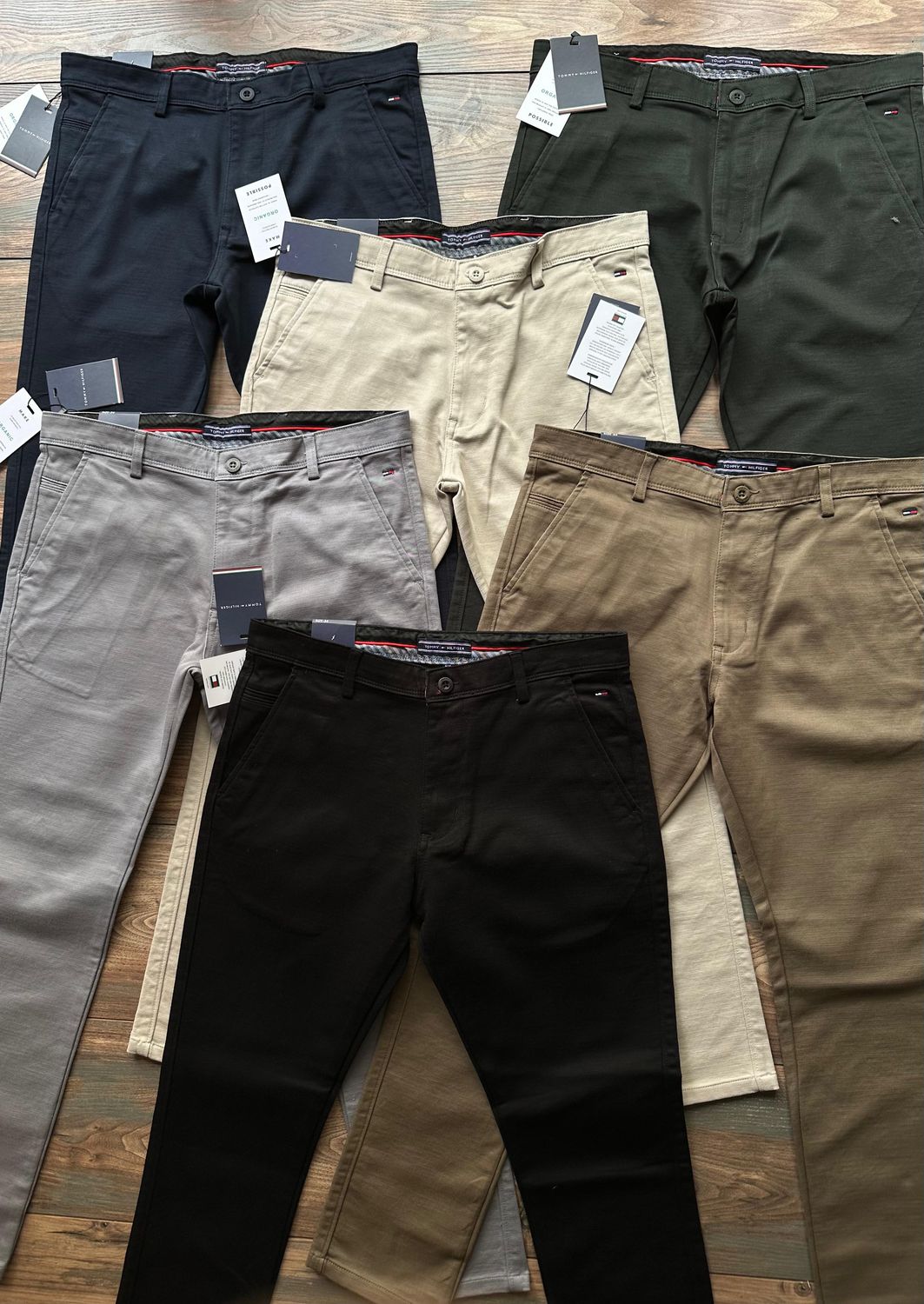​TOMMY HILFIGER  Premium Quality Cotton Ankle Fit Stretchable Men&#39;s Chinos - 44 Pc